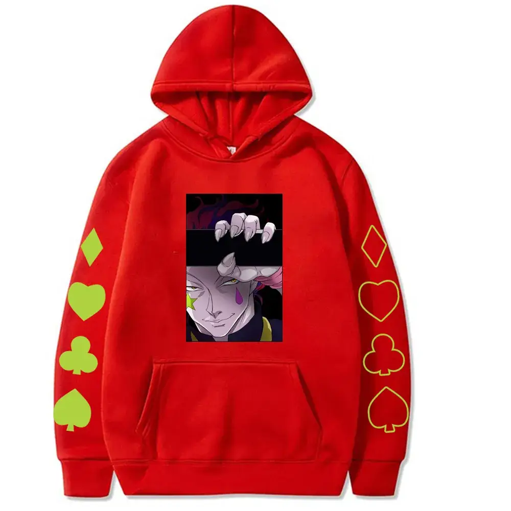 Pink Anime Hoodie for Men with Heart & Graphic Design - Image 8