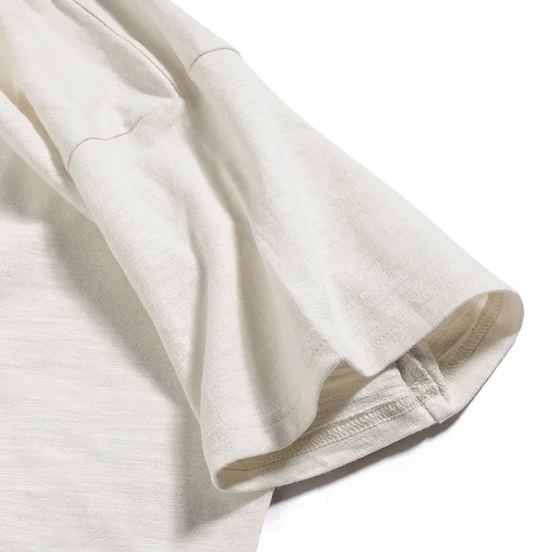 Men's White Hip-hop Loose T-Shirt Solid Color