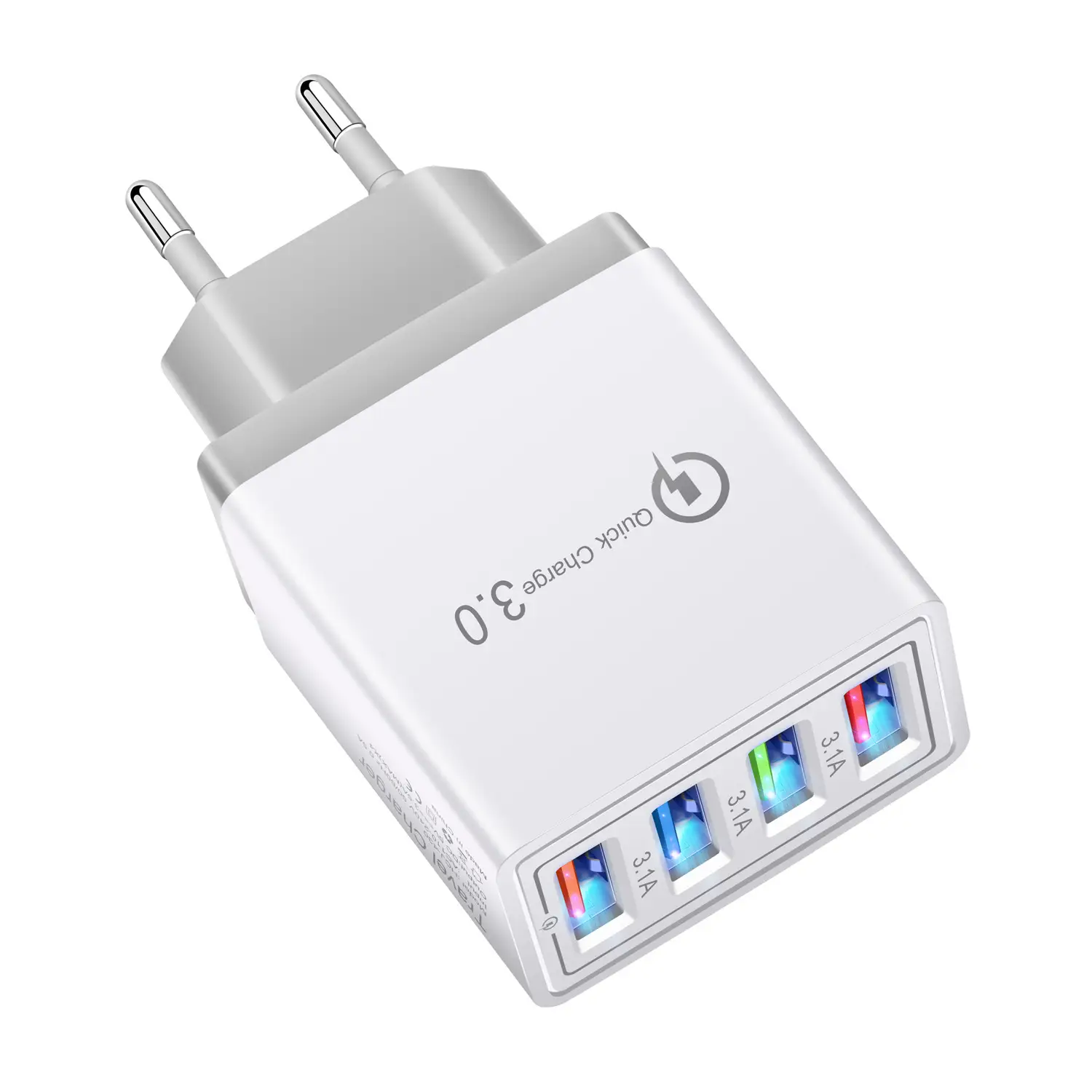 4 USB 3A Smart Color Charging Head with LED Light - Image 4