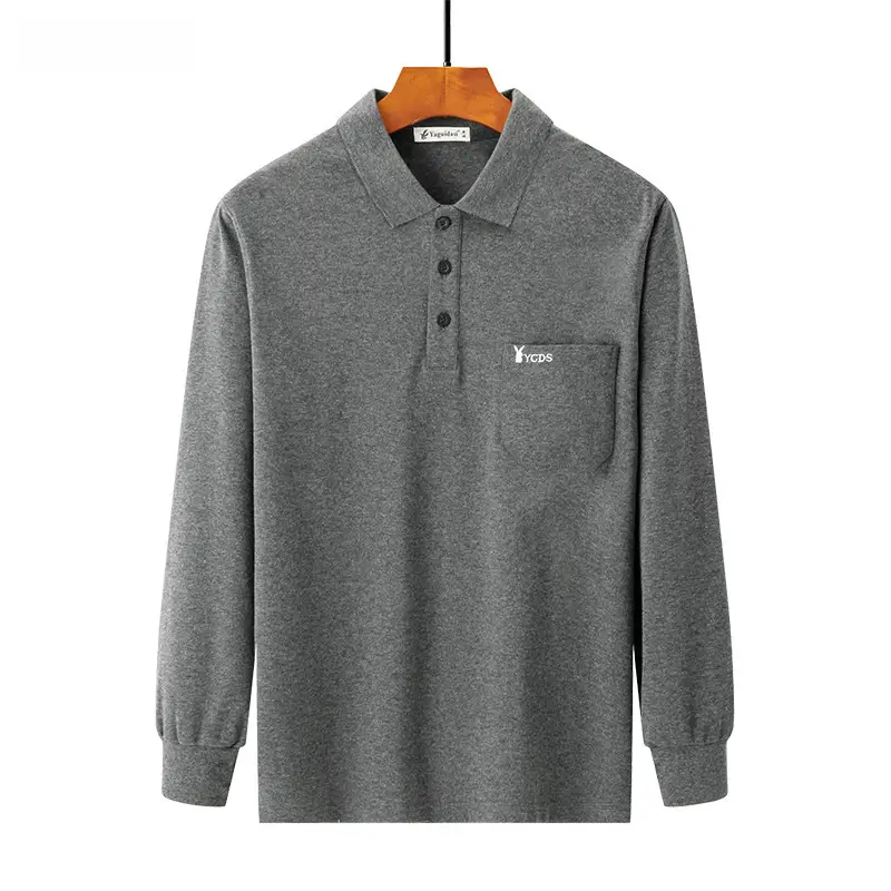 Middle-aged Dad Long Sleeve Cotton T-Shirt Green - Image 14