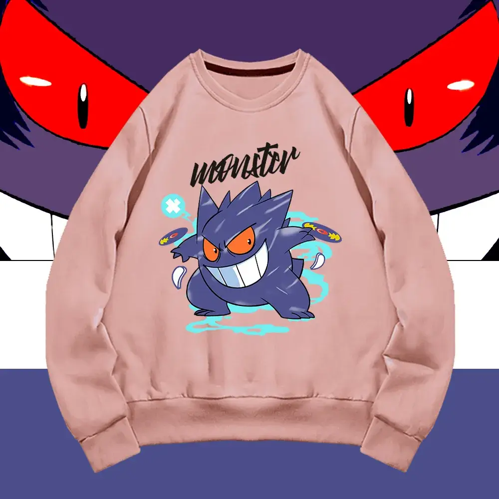 Men's Pink Unwrutter Pokemon Crewneck Sweatshirt - Image 11