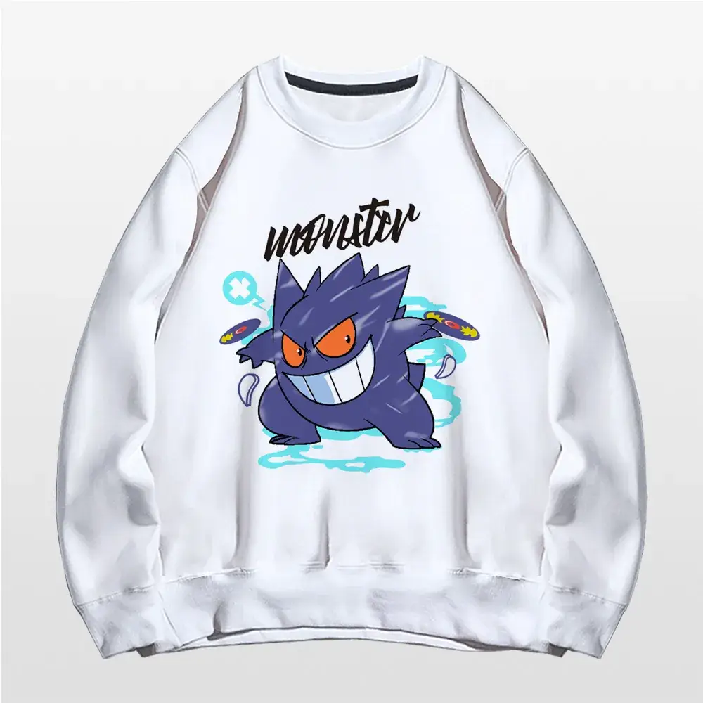 Men's Pink Unwrutter Pokemon Crewneck Sweatshirt - Image 2