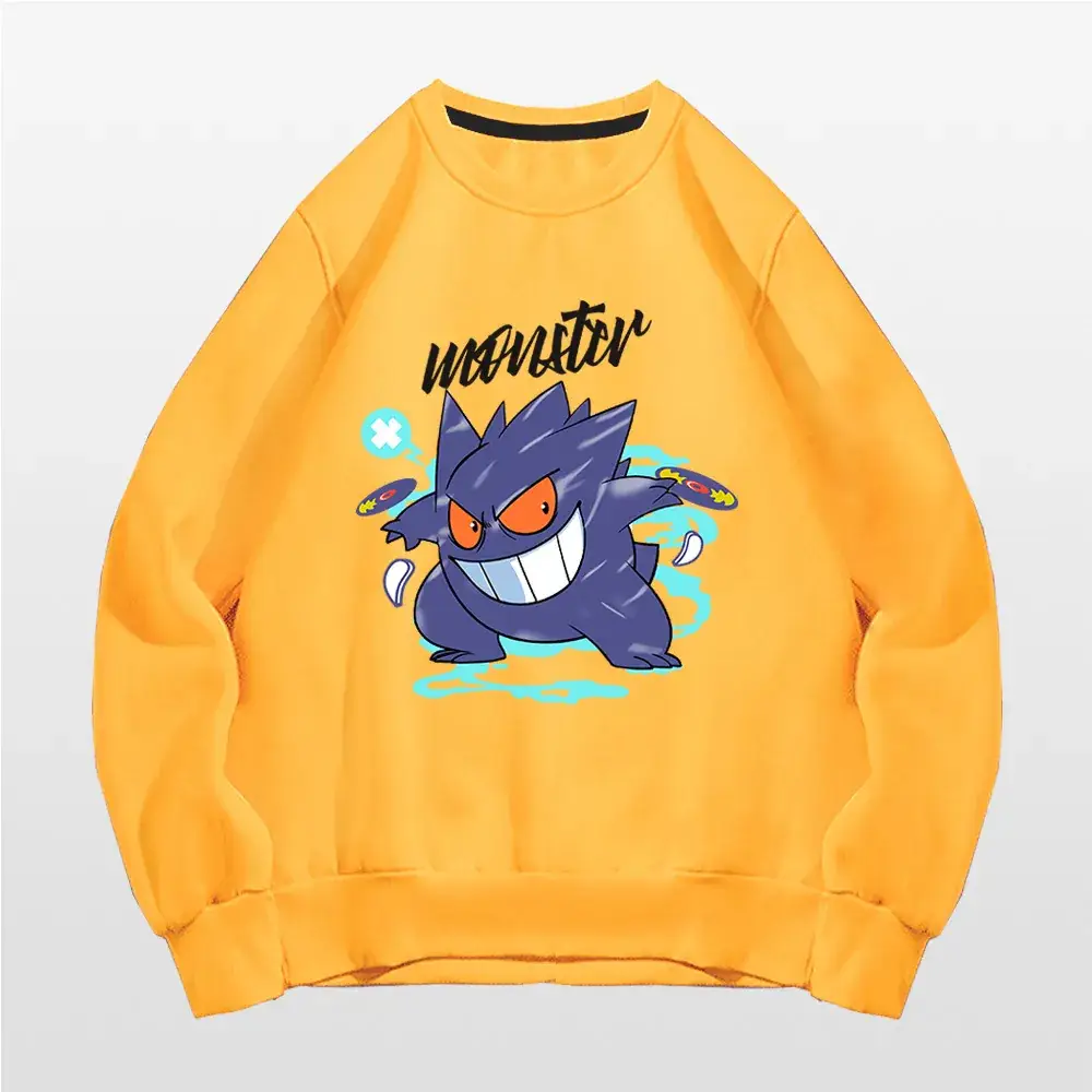 Men's Pink Unwrutter Pokemon Crewneck Sweatshirt - Image 3