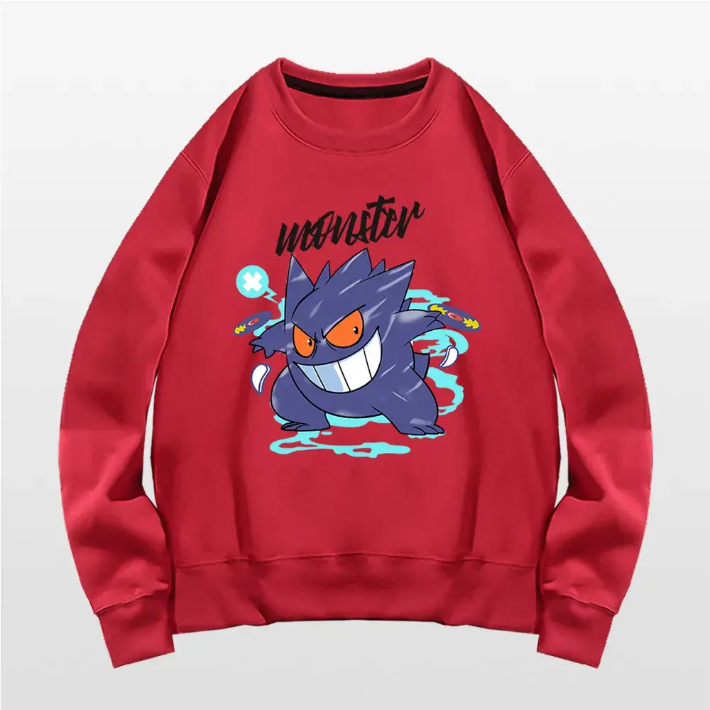 Men's Pink Unwrutter Pokemon Crewneck Sweatshirt - Image 4