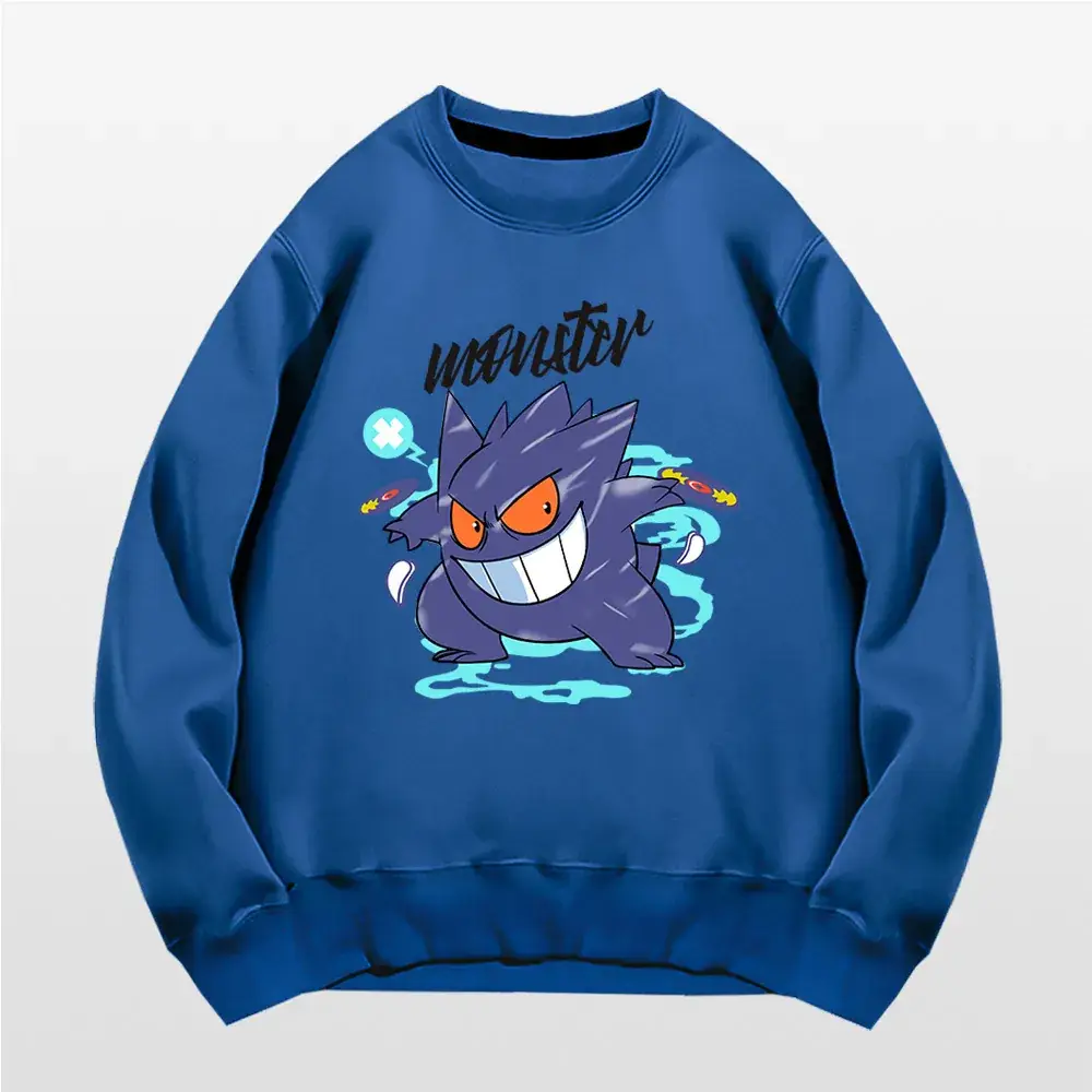 Men's Pink Unwrutter Pokemon Crewneck Sweatshirt - Image 5