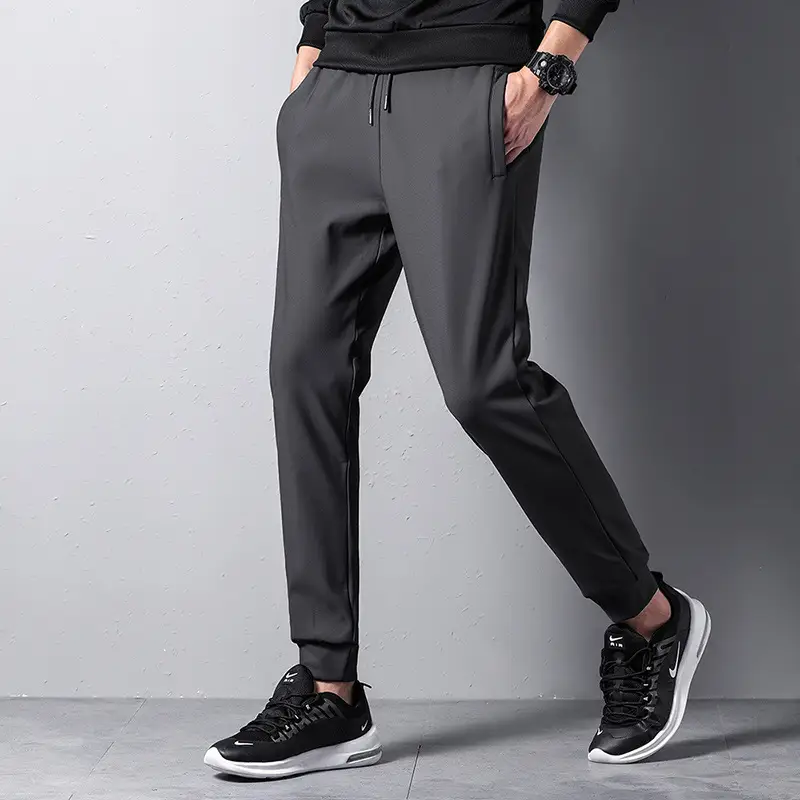 Wei Pants Men's Winter Lambskin Pants Loose Cotton Korean Fashionable Thickened Casual Pants Men's Factory Hair - Image 6