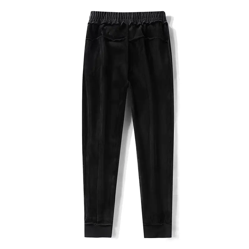 Wei Pants Men's Winter Lambskin Pants Loose Cotton Korean Fashionable Thickened Casual Pants Men's Factory Hair - Image 7