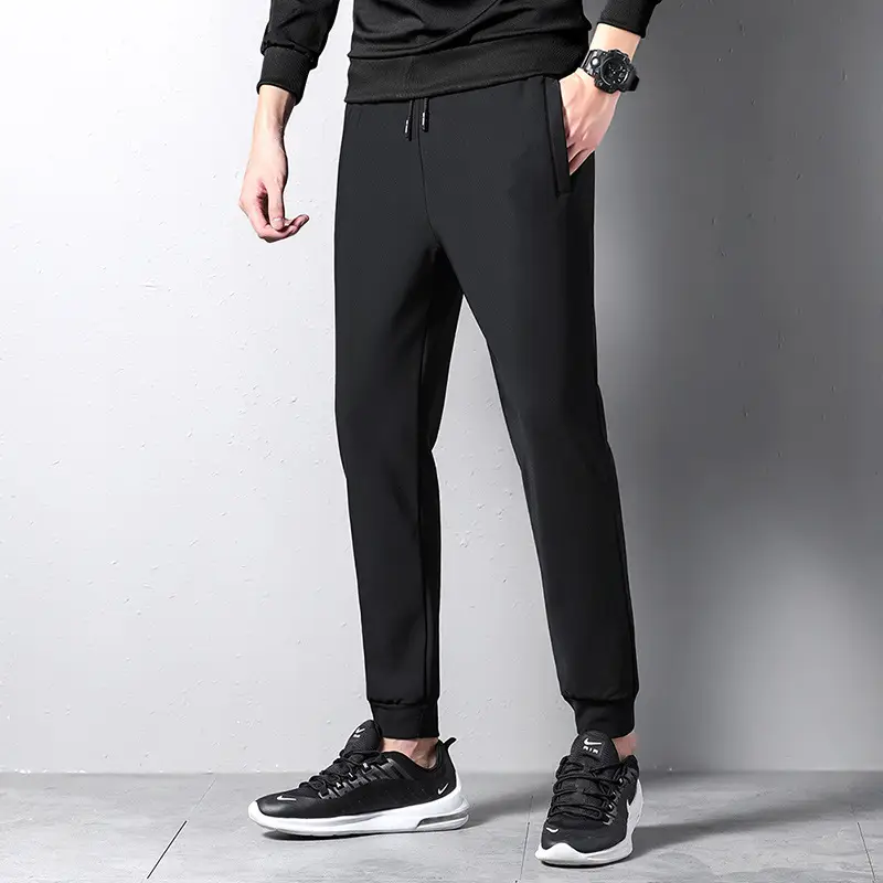 Wei Pants Men's Winter Lambskin Pants Loose Cotton Korean Fashionable Thickened Casual Pants Men's Factory Hair - Image 2