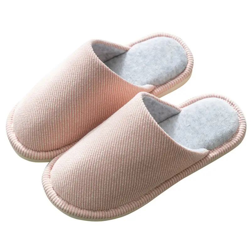 Factory wholesale autumn and winter Japanese warm cotton slippers household indoor men and women couples plus velvet non-slip moon slippers