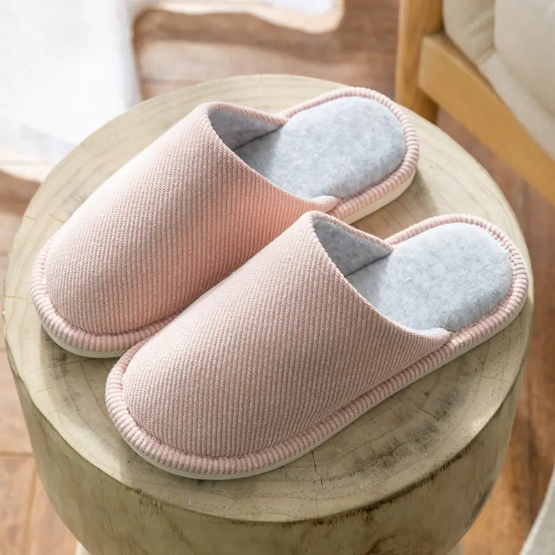 Factory wholesale autumn and winter Japanese warm cotton slippers household indoor men and women couples plus velvet non-slip moon slippers