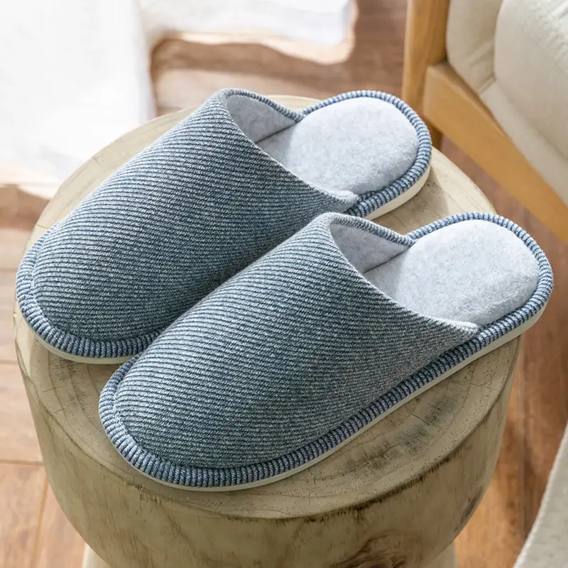 Factory wholesale autumn and winter Japanese warm cotton slippers household indoor men and women couples plus velvet non-slip moon slippers