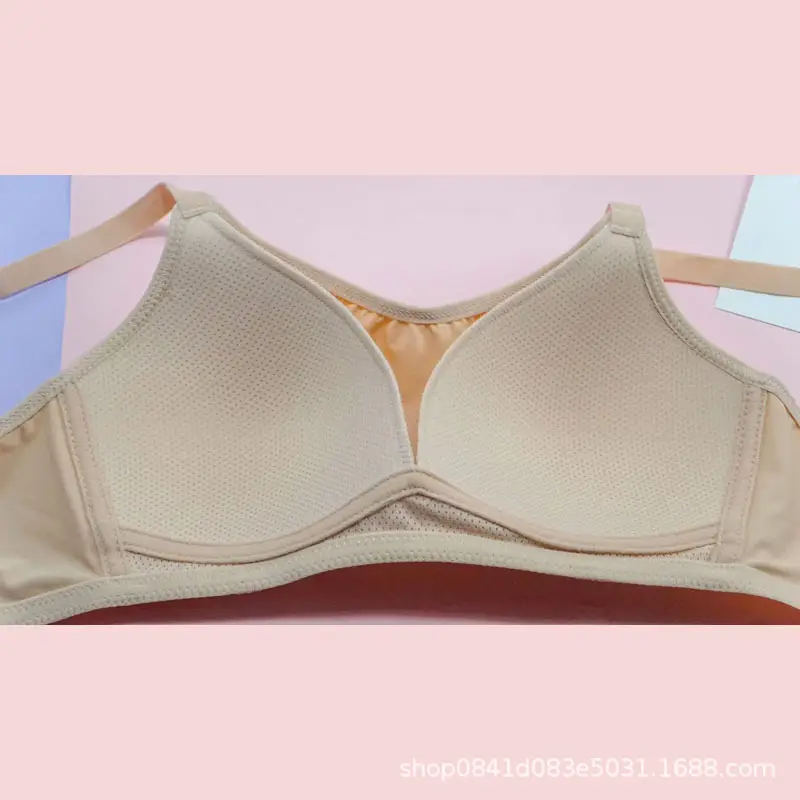 Yidaemeng 635 smooth without steel ring thin AB Cup tube top anti-light women's underwear bra breathable