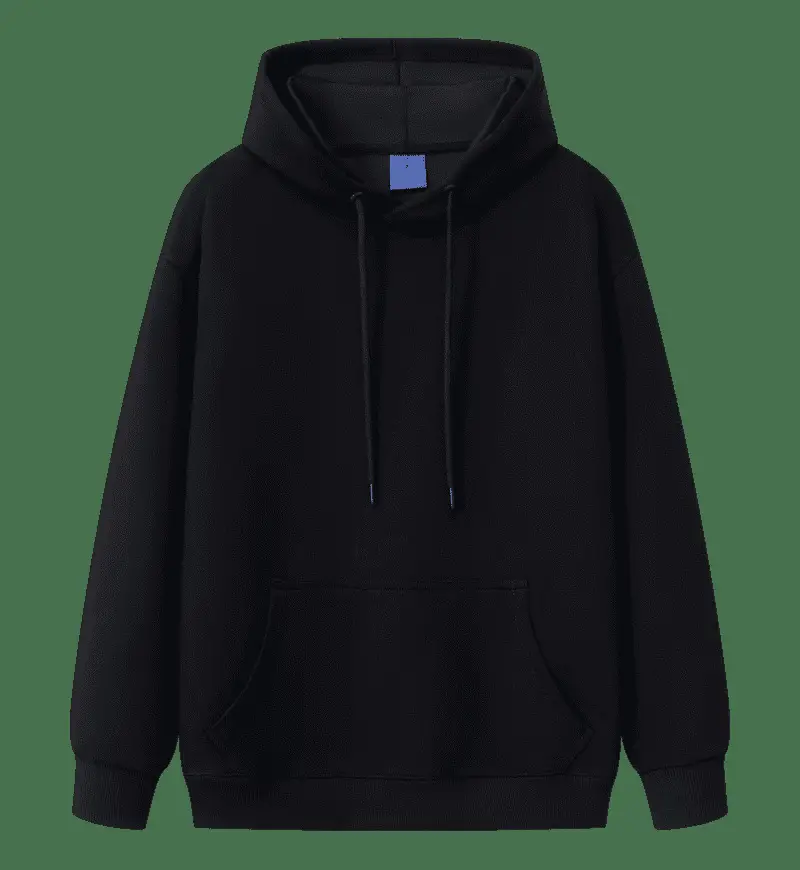 Grey Cotton Hooded Sweatshirt with Drawstring Cap - Image 2