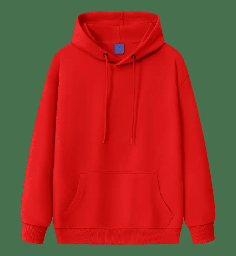 Grey Cotton Hooded Sweatshirt with Drawstring Cap - Image 4