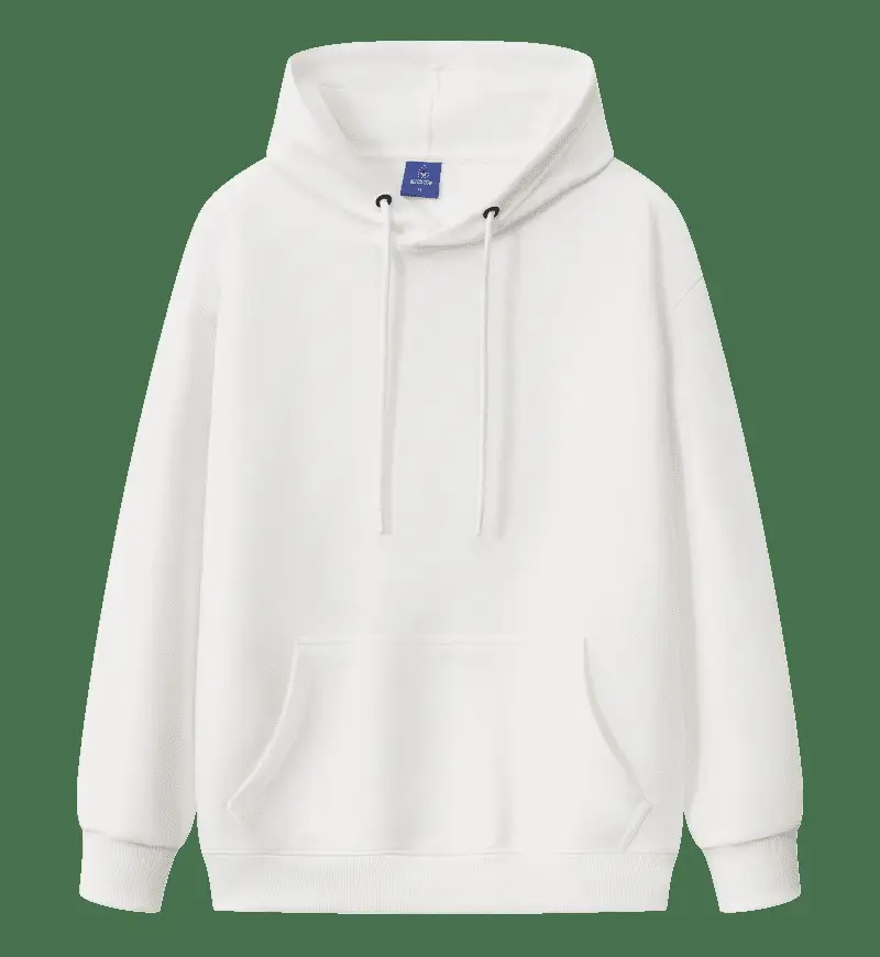 Grey Cotton Hooded Sweatshirt with Drawstring Cap - Image 5