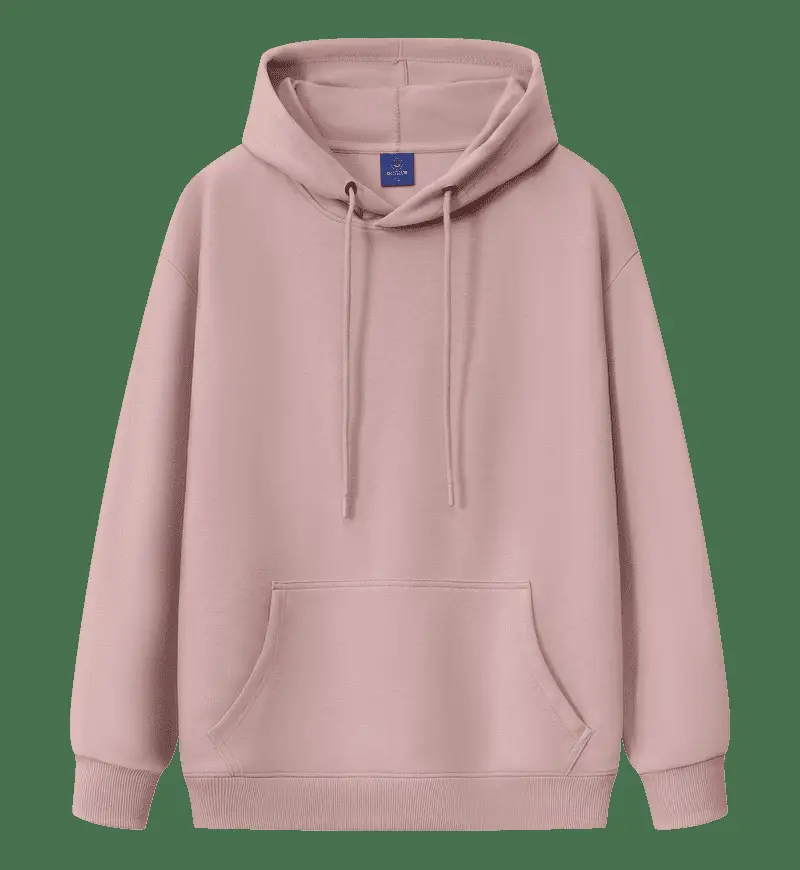 Grey Cotton Hooded Sweatshirt with Drawstring Cap - Image 8