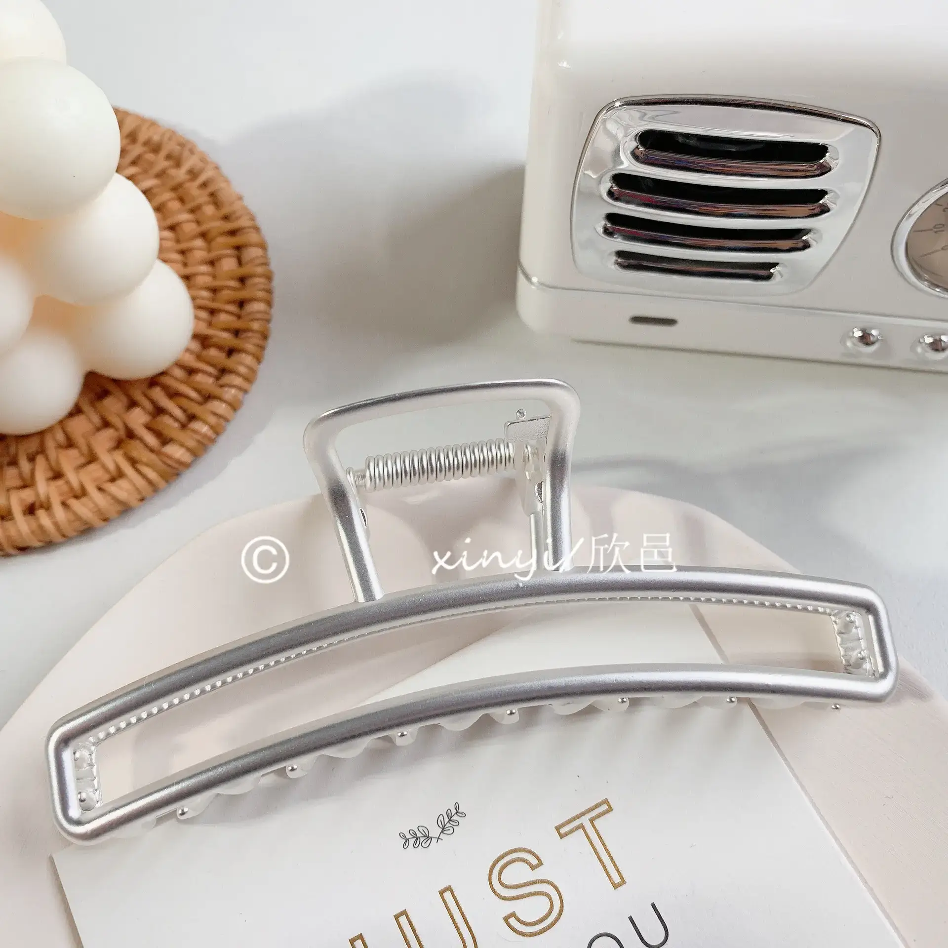 Korean Retro Geometric Metal Hairclip All-Match - Image 3