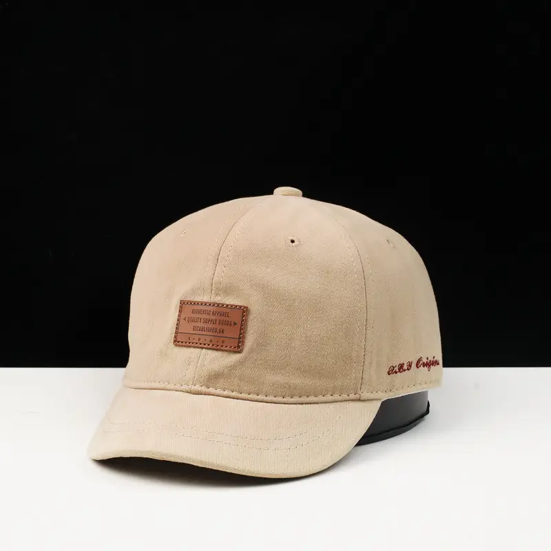 Women's Cotton Baseball Cap Beige Korean Style — feature 1