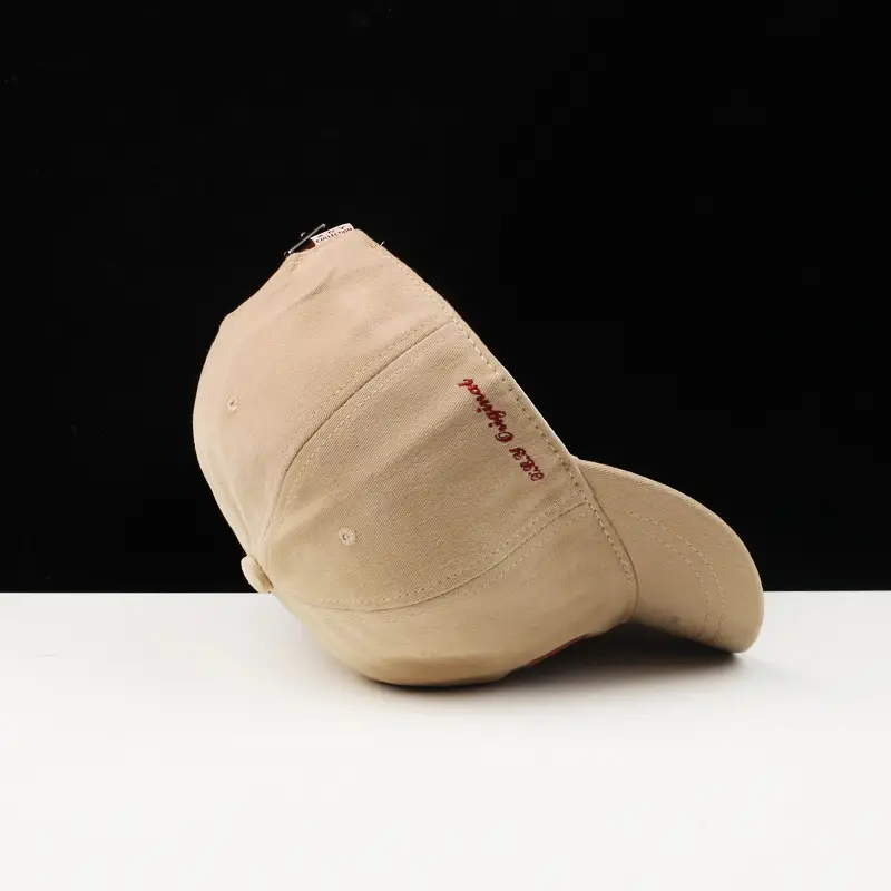 Women's Cotton Baseball Cap Beige Korean Style — feature 7