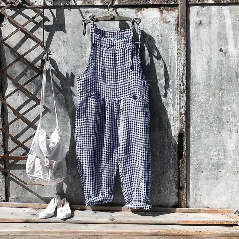 Women Strap Striped Wide Leg Pants Set - Image 6