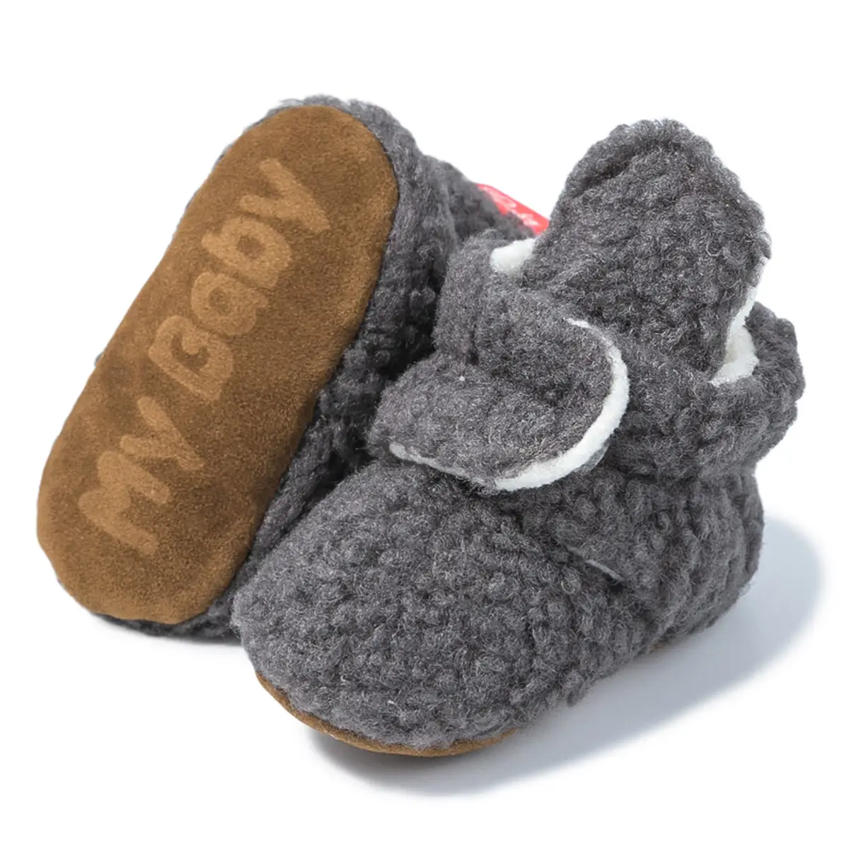 Grey Baby Shoes 0-1 Years Non-Falling Cotton