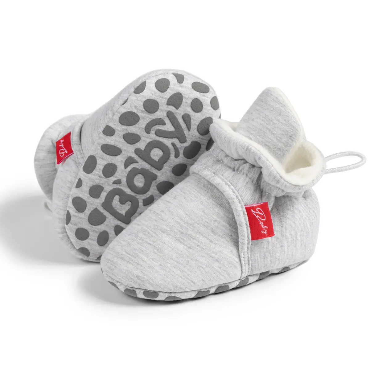 Grey Baby Shoes 0-1 Years Non-Falling Cotton