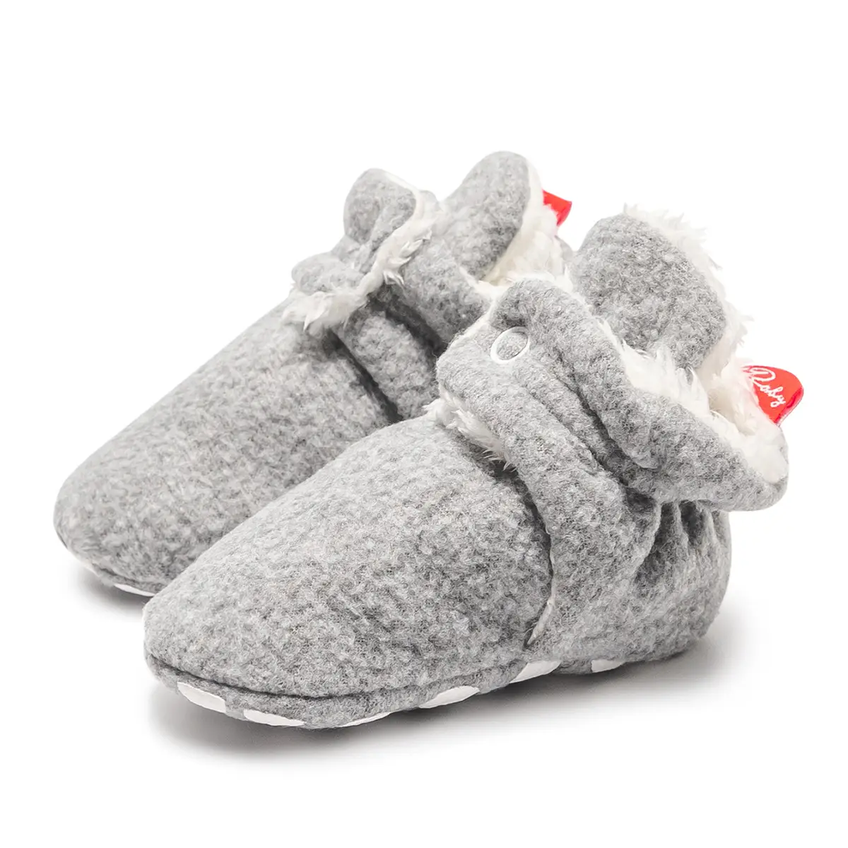 Grey Baby Shoes 0-1 Years Non-Falling Cotton
