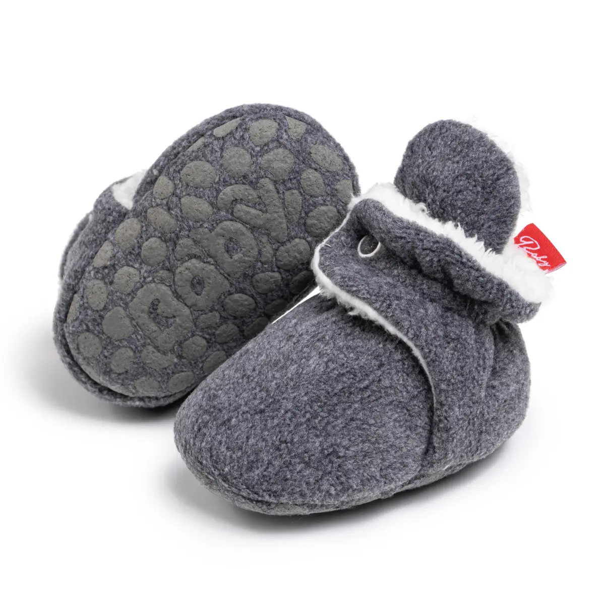 Grey Baby Shoes 0-1 Years Non-Falling Cotton