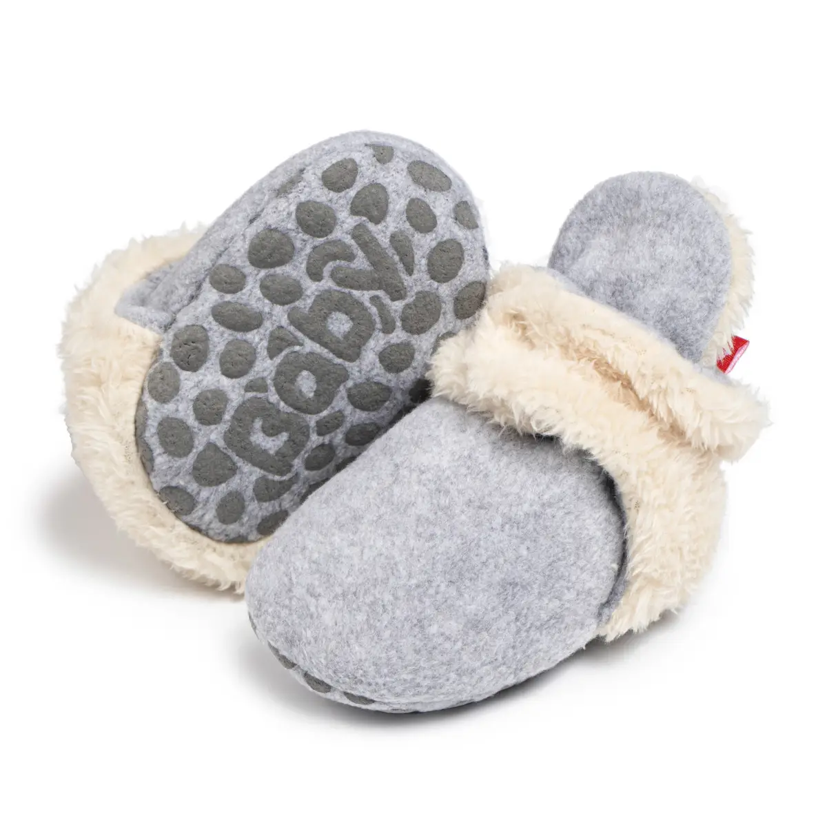 Grey Baby Shoes 0-1 Years Non-Falling Cotton