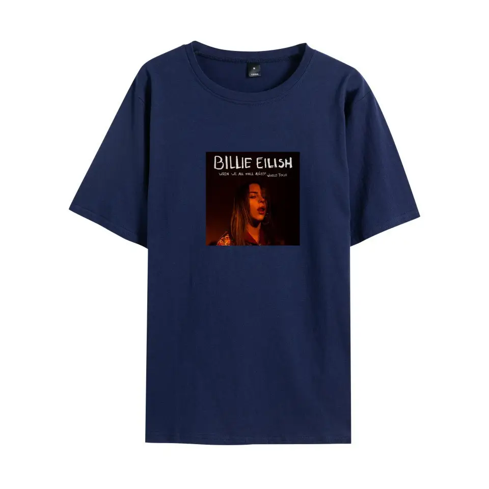 Billie Eilish White Graphic T-Shirt Round Neck Short Sleeve - Image 18