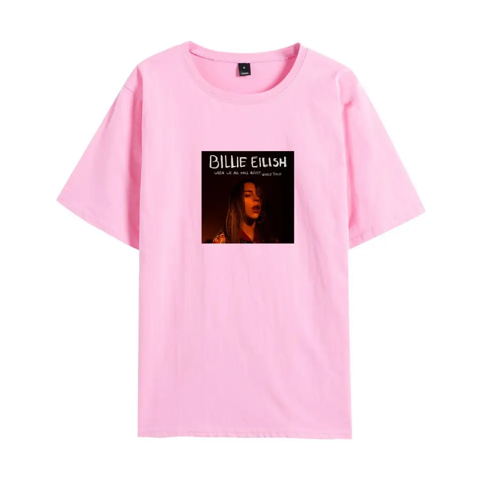 Billie Eilish White Graphic T-Shirt Round Neck Short Sleeve - Image 19