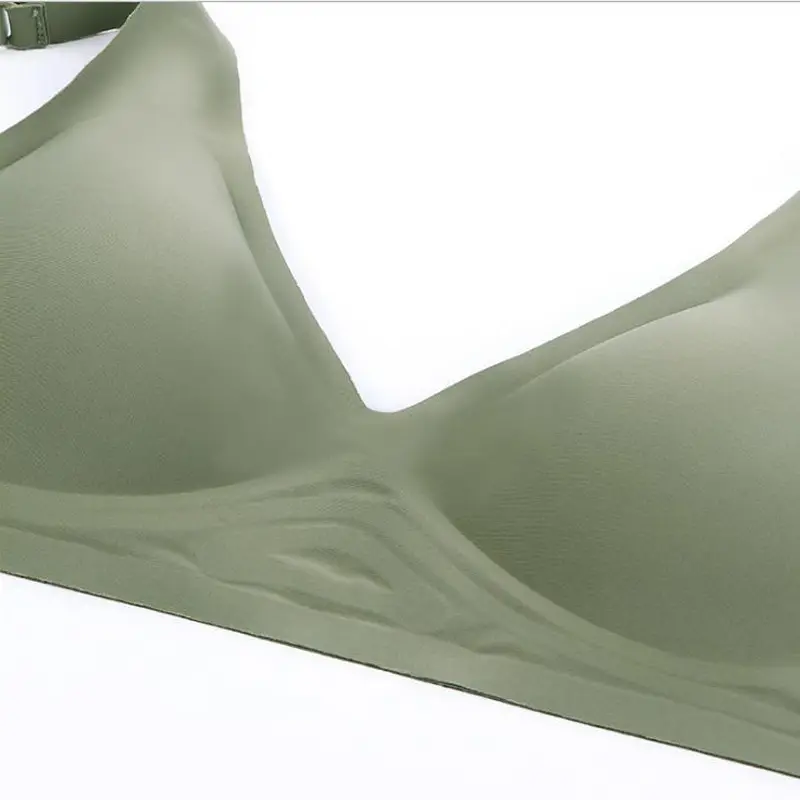 Soft Support Jelly Glue French Deep V Intimates for Women Without Rims, Small Breast Push-Up, Comfortable Adjustable Seamless Bra