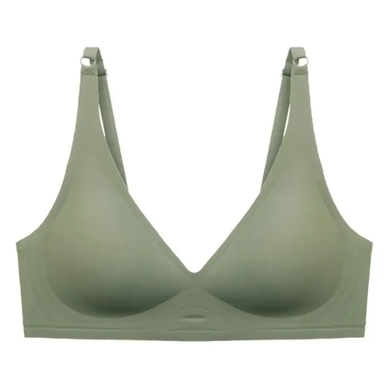 Soft Support Jelly Glue French Deep V Intimates for Women Without Rims, Small Breast Push-Up, Comfortable Adjustable Seamless Bra