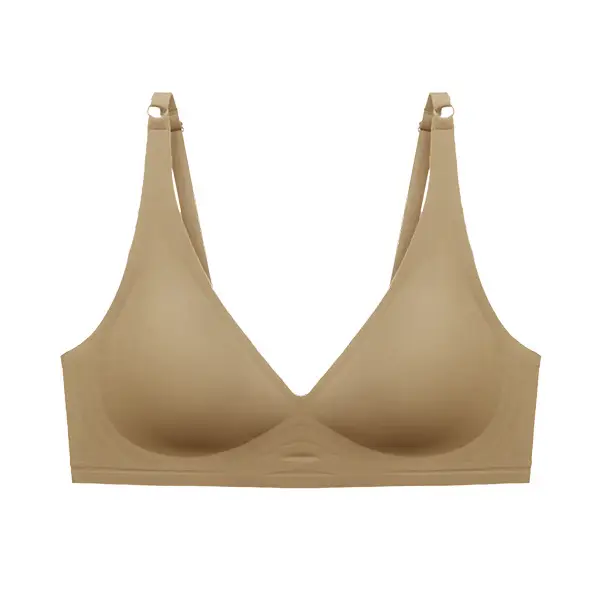 Soft Support Jelly Glue French Deep V Intimates for Women Without Rims, Small Breast Push-Up, Comfortable Adjustable Seamless Bra