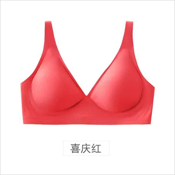 Soft Support Jelly Glue French Deep V Intimates for Women Without Rims, Small Breast Push-Up, Comfortable Adjustable Seamless Bra