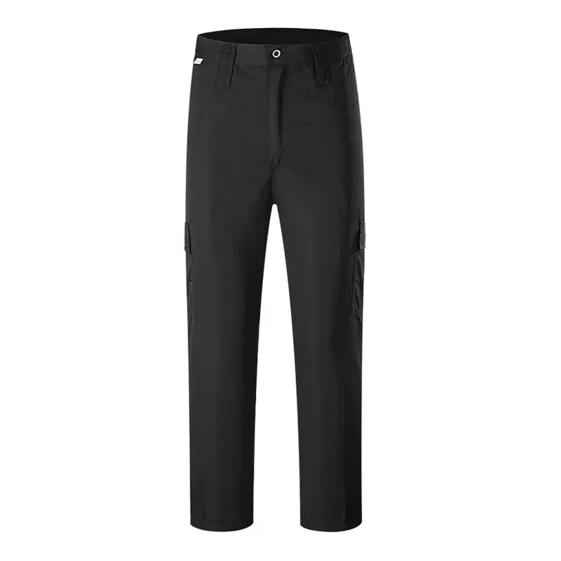 Men's Black Twill Training Pants Spring Autumn - Image 5