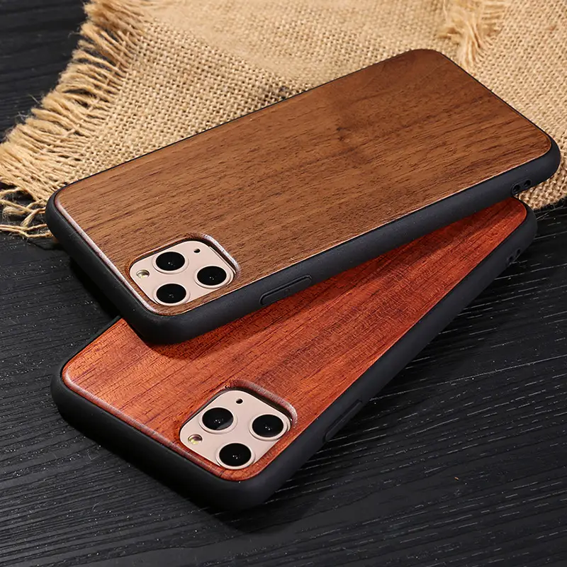 Wooden iPhone 11/14 Protection Cases Bamboo Color - Image 8