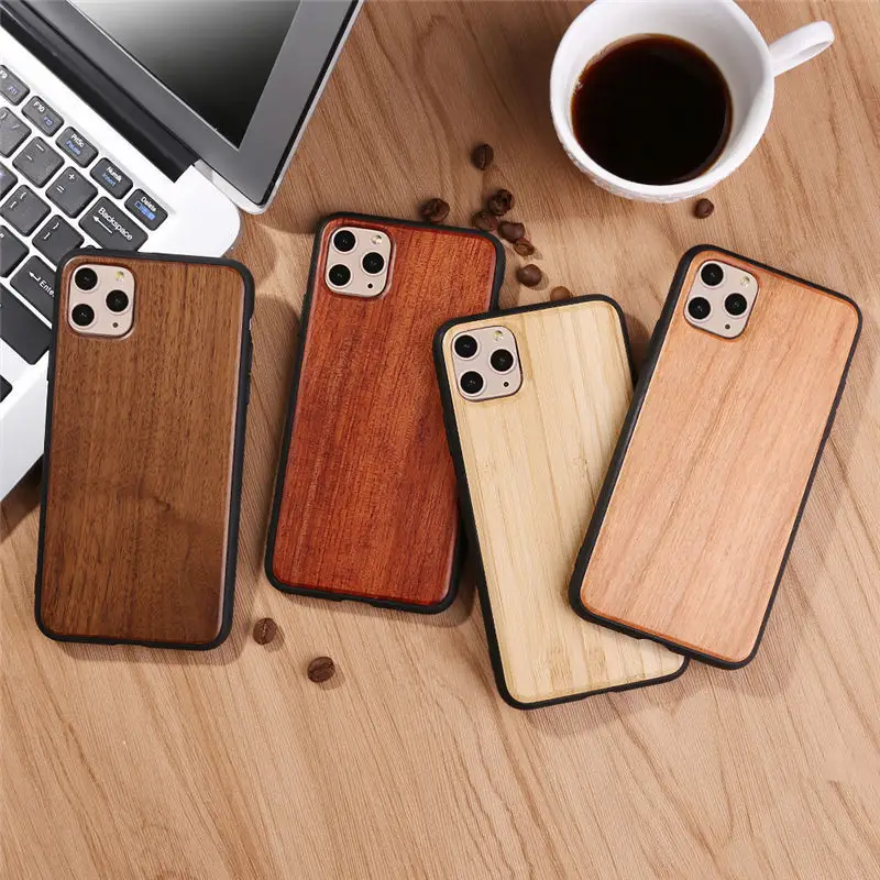 Wooden iPhone 11/14 Protection Cases Bamboo Color - Image 9
