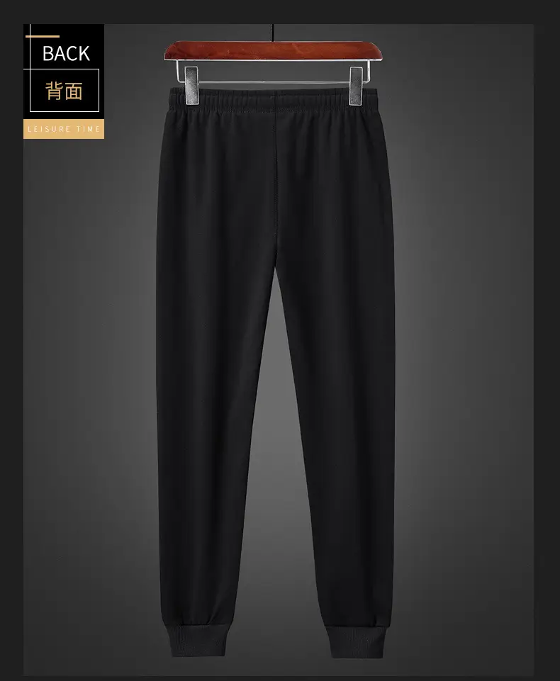 Men Grey Fleece Sweatpants Plus Size Warm — feature 16