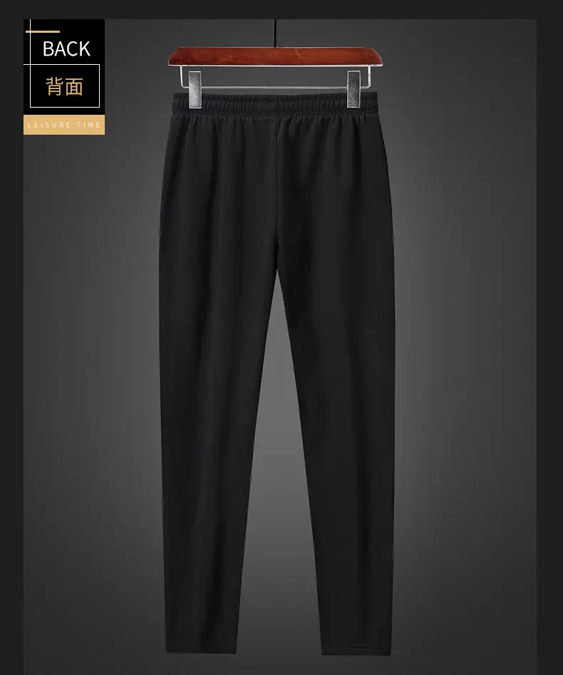 Men Grey Fleece Sweatpants Plus Size Warm — feature 21