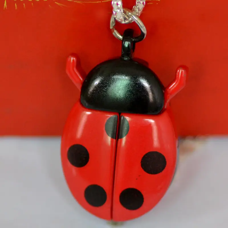 Fashion small ladybug pocket watch manufacturers wholesale fashion European and American jewelry small pocket watch - Image 2
