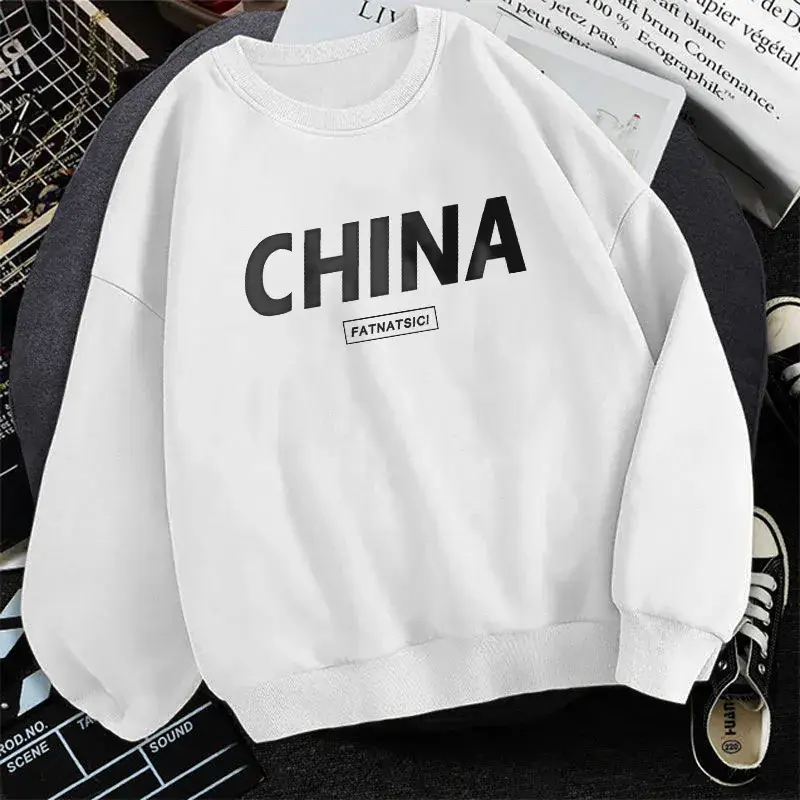 Men Fleece Lined Long Sleeve Jacket Yellow Korean Style Crewneck