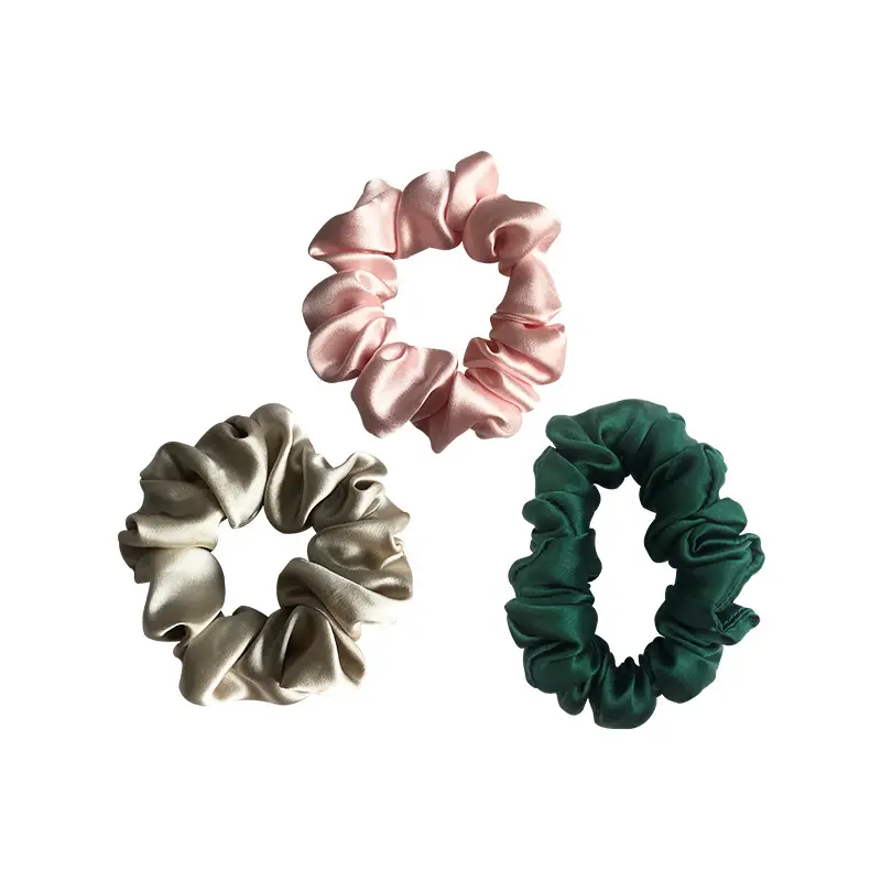 Silk Hair Scrunchie Mulberry Satin 2cm