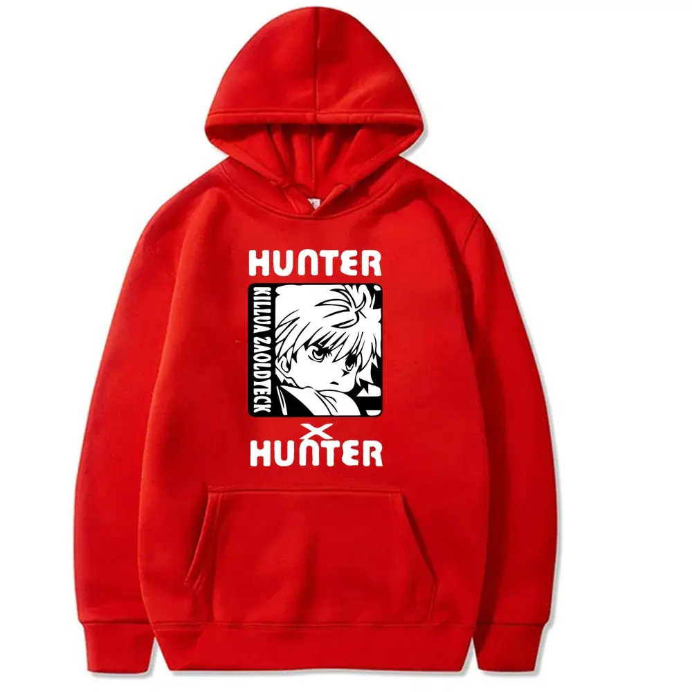 HUNTER x HUNTER Hooded Sweatshirt Yellow Manga Print - Image 3