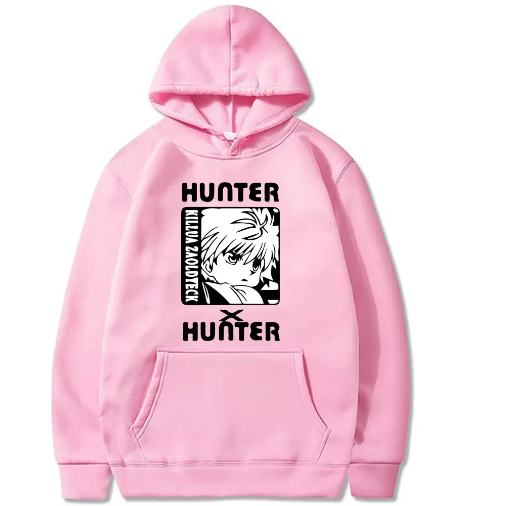 HUNTER x HUNTER Hooded Sweatshirt Yellow Manga Print - Image 6