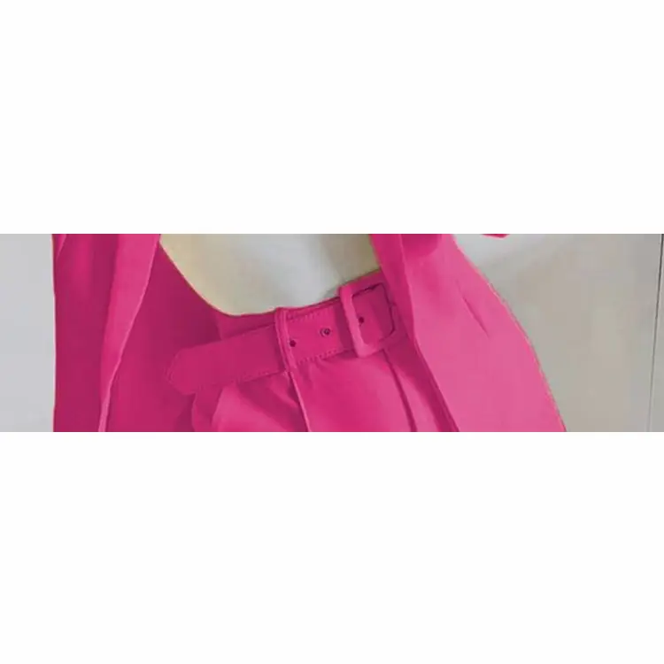 Yellow Blazer Shortset Women Crossbody Casual Suit