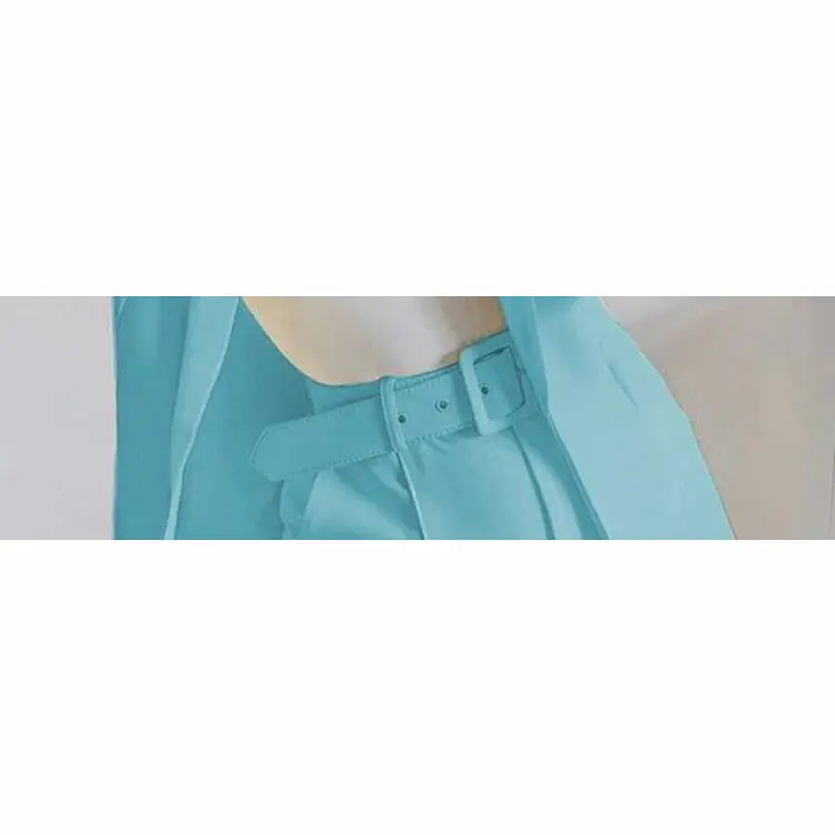 Yellow Blazer Shortset Women Crossbody Casual Suit