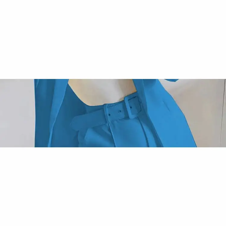 Yellow Blazer Shortset Women Crossbody Casual Suit