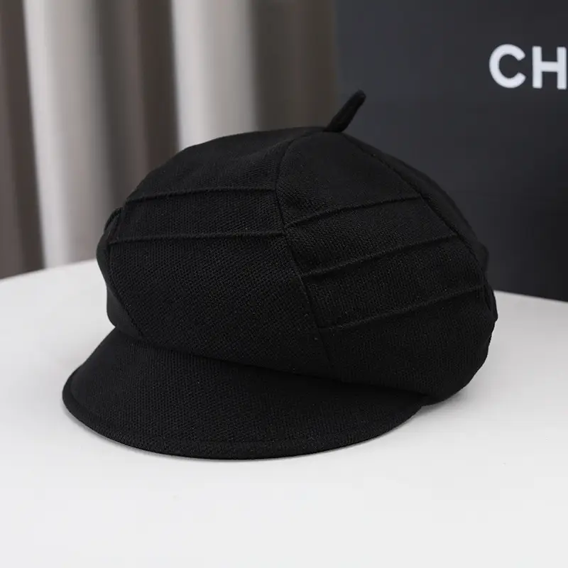 Autumn Winter Grey Octagonal Cap for Women - Image 4