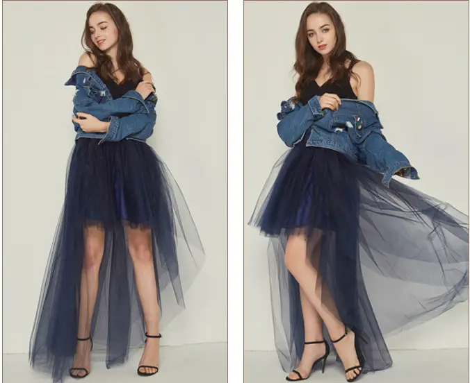 White Fluffy Tulle Skirt for Women - Image 7
